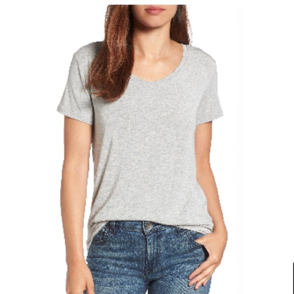 Halogen v neck modal T-shirt.